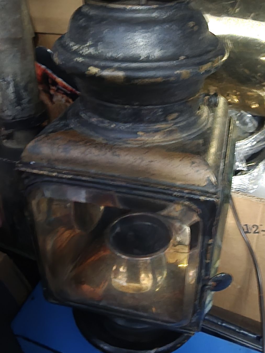 Lampes anciennes: Antike Laterne Kutsche elektrifiziert – D'occasion à Kriens par Clevero 1
