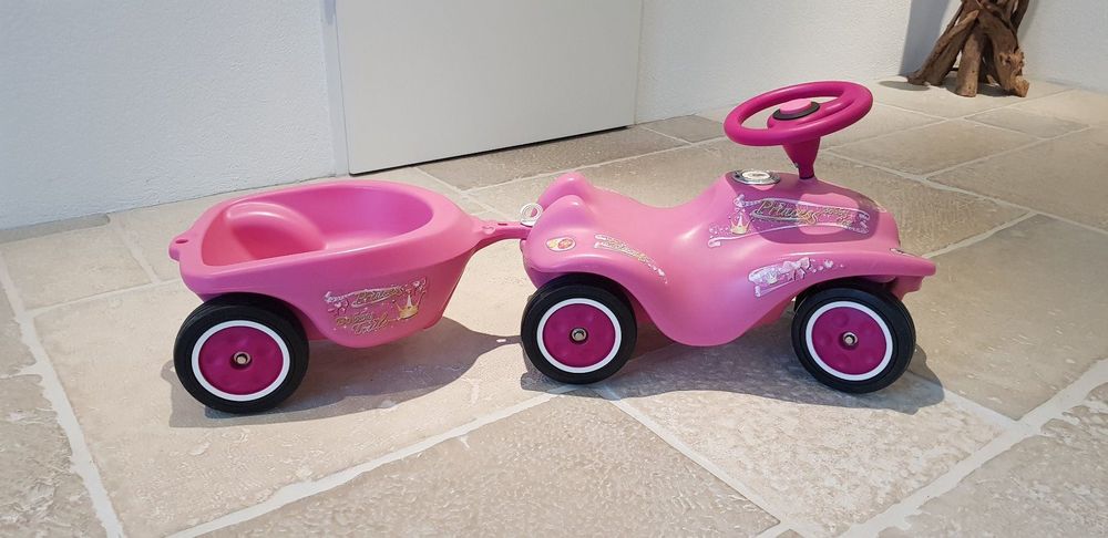 Bobby Car mit Anhänger, Pink
