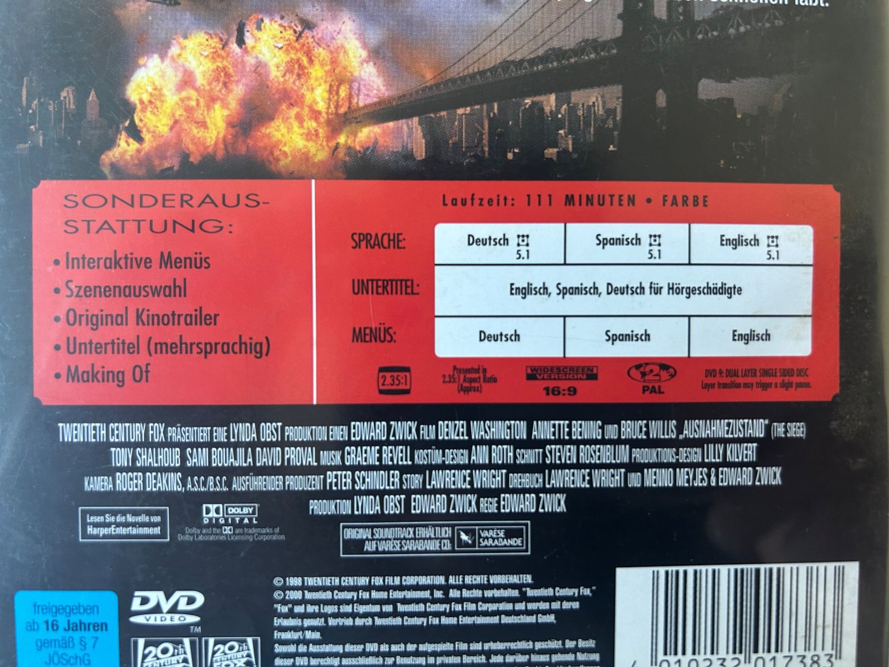 Tutti i DVDs: DVD "Ausnahmezustand" - Action – Usato da Sierre venduto da sevenworlds 3