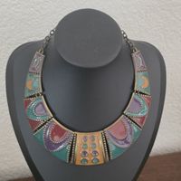 Collier Statement Bunt Metall