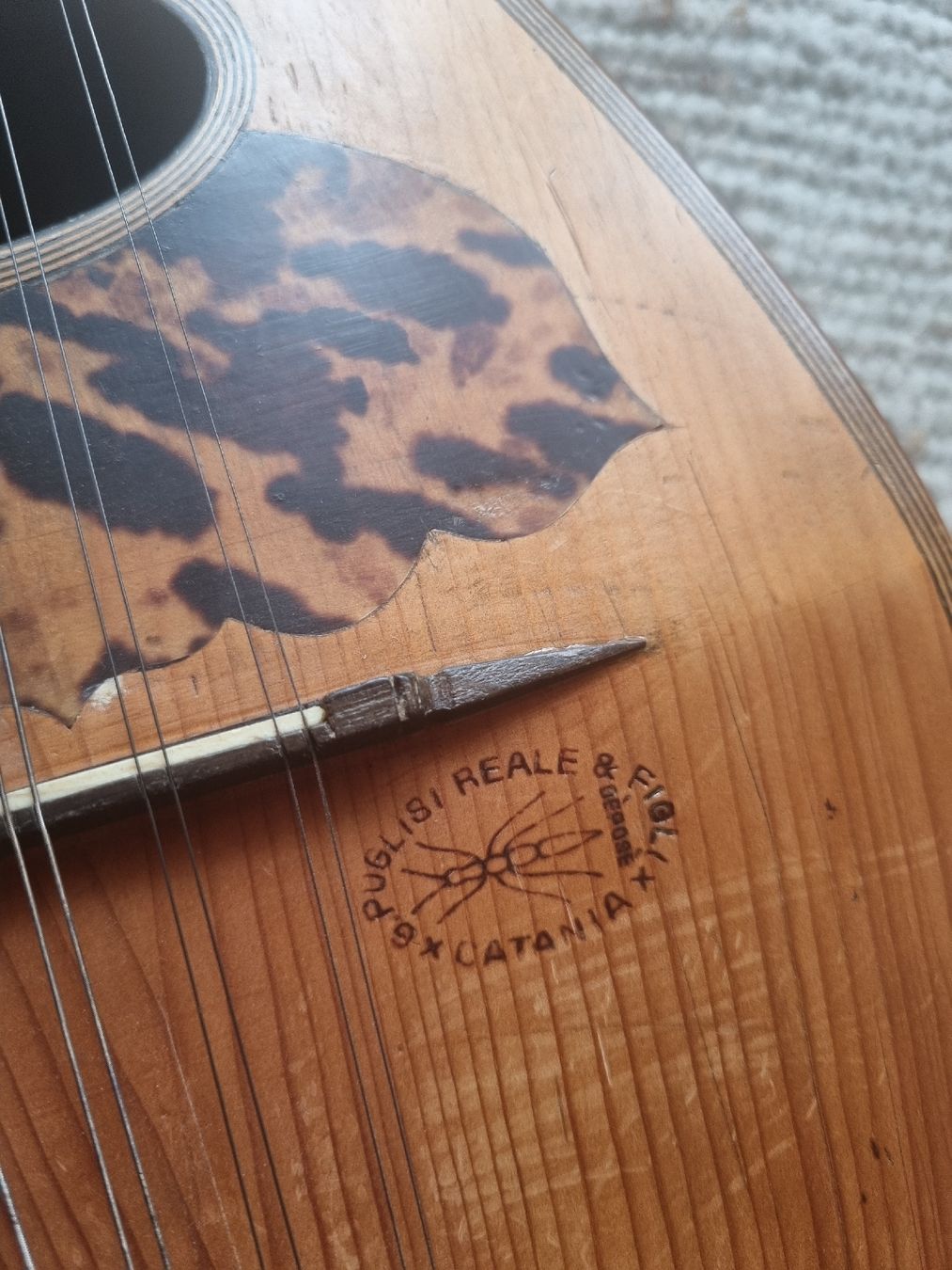 Strumenti musicali: Puglisi Mandoline Catania, Antik, mit Tasche – Usato da Seengen venduto da Anoukian 1