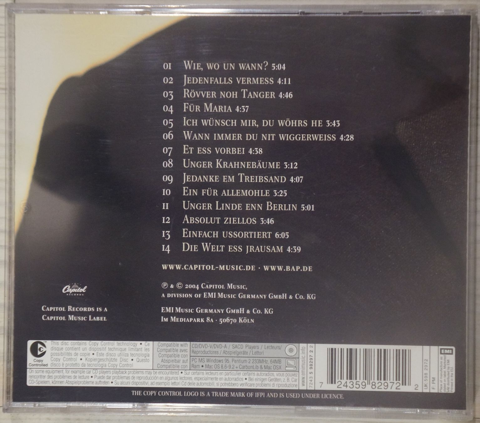 CD: BAP - Sonx -  CD – Usato da Schaffhausen venduto da spinelli02 1