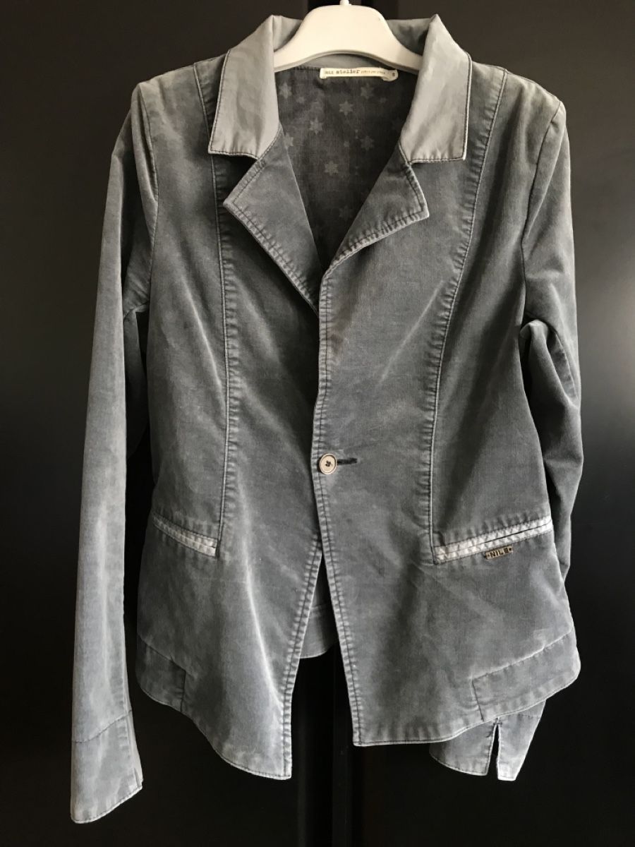 Nile Jacken: Veste Nile Atelier, gris bleu, taille S, coton – Gebraucht aus Morges von sandy069 2