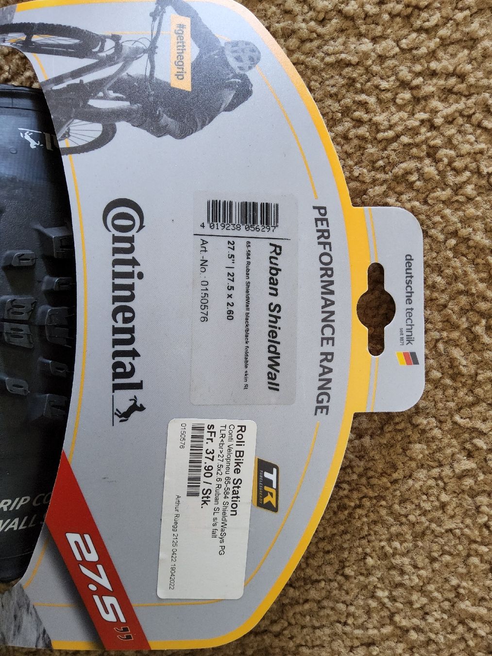 Continental Pezzi di ricambio: Mountain Bike Reifen 27.5" – Nuovo e nell'imballaggio originale da Niederbipp venduto da donaldo11
