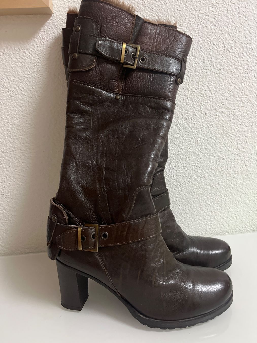 Scarpe da donna: Manas Design Winterstiefel Echtleder Gr.38 – Nuovo (secondo la descrizione) da Baden venduto da Lauflip