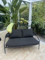 Gartensofa 2 Plätzer grau sehr guter Zustand