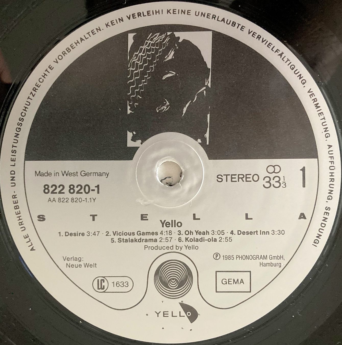 Dischi in vinile: YELLO - STELLA – Usato da Bottens venduto da hotter-than-hell 2