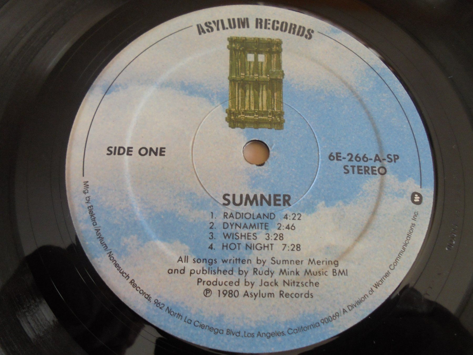 Dischi in vinile: SUMNER " Sumner " LP USA 1980 (VG/VG+) – Usato da Crissier venduto da Promopost 2