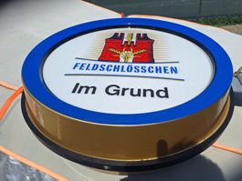 XXL Leuchtreklame🤩Garten Licht Feldschlösschen