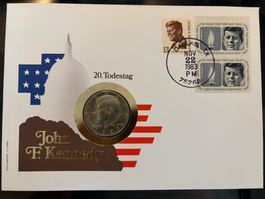 Münze John F. Kennedy 20. Todestag 1983