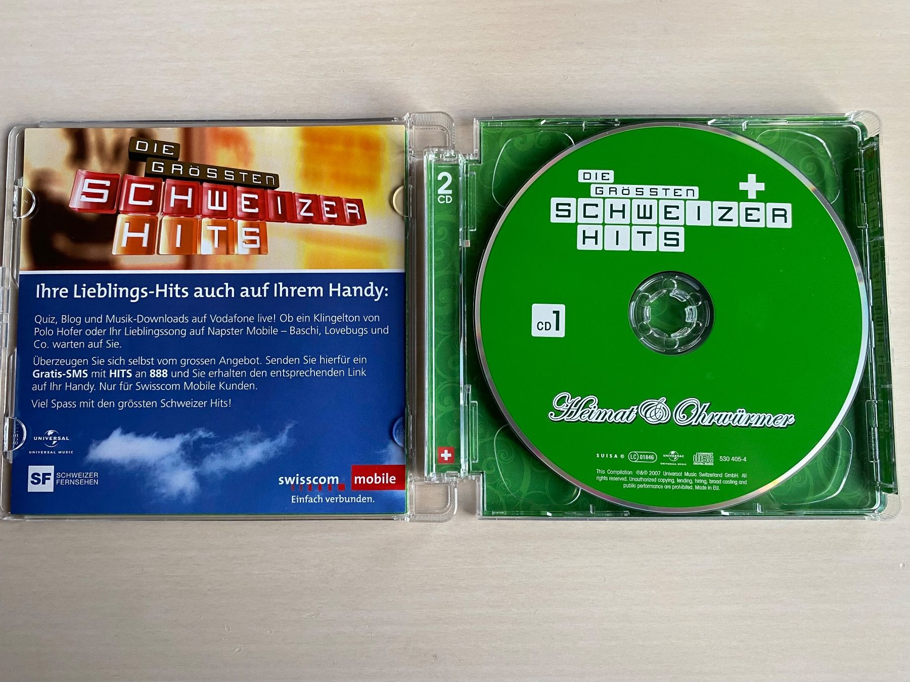 CD: Die Grössten Schweizer Hits 2CD - Heimat & Ohrwürmer – Usato da Oberried Brienz venduto da Chyara 2