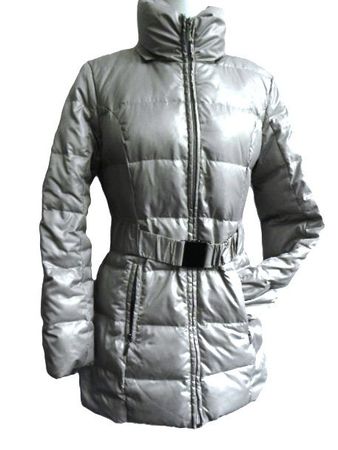 Gr. 40 42 hellbeige Daunenjacke Winterjacke Steppjacke warm