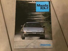 Mazda RX 7 Verkaufsprospekt 18 Seiten Februar 1984