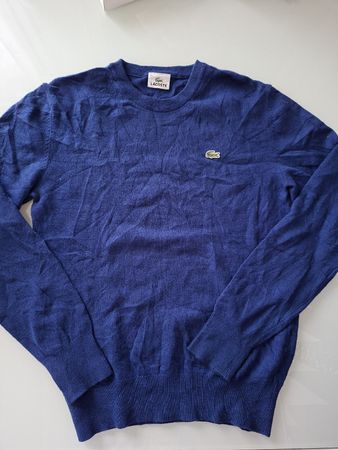 Pull Lacoste en laine Bleu Marine, Taille S – 
