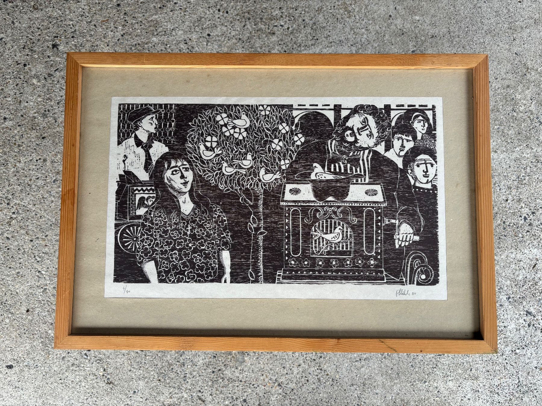 Gravures sur bois: schöner Holzschnitt von Peter Stähli – D'occasion à Feldbach par Olive1
