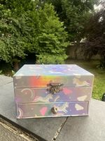 Schmuckkiste mit Spielwerk Einhorn Regenbogen gute Zustand