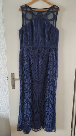 Kleid Collection after eight Gr. 44, marineblau, Spitze,