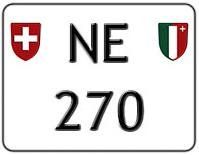 Insegne: Plaque moto NE 270 – Nuovo (secondo la descrizione) da Boudevilliers venduto da ENCHERES-PLAQUES-NE