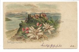 Uetliberg am Zürichsee (ZH) Restaurant - rare Litho - 1901