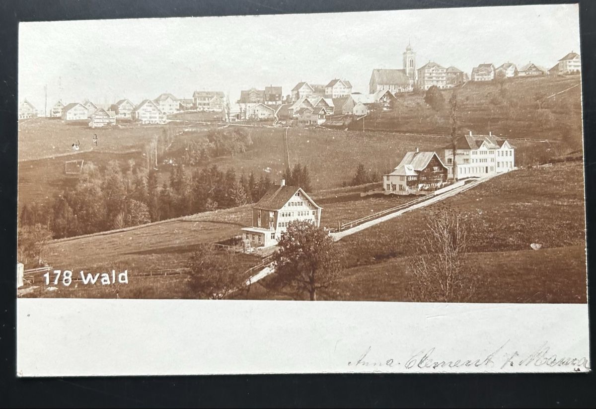 Cartoline postali: Fotokarte Wald Appenzell  – Usato da Horw venduto da Tellbub