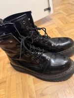 Stiefeletten schwarz Lack Grösse 39