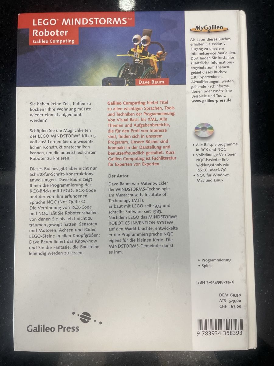 Libri: LEGO Mindstorms Roboter Profi-Guide von Dave Baums – Nuovo (secondo la descrizione) da Luzern venduto da sop_5d7x 1