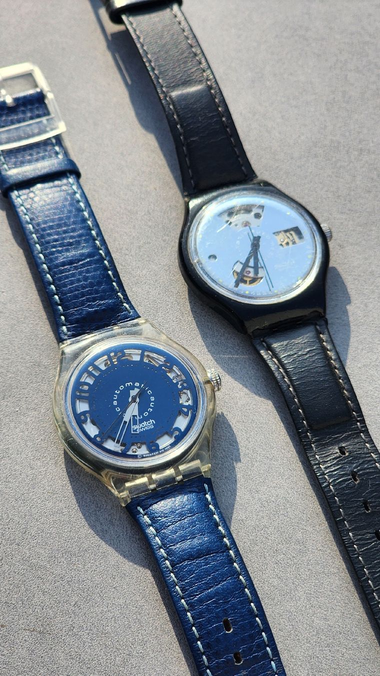 Swatch Orologi: Zwei Swatch Automatikuhren Lot – Usato da Horgen venduto da AJT