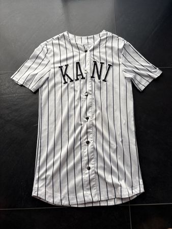 Karl Kani Baseball Shirt weiss schwarz Grösse XS