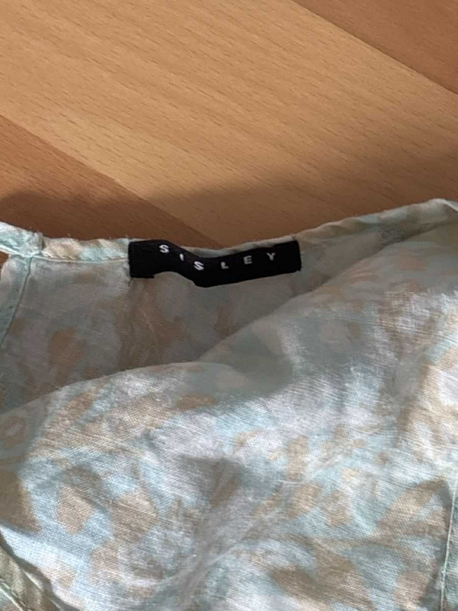 Sisley Vestiti: Kleid Sisley Blumenmuster hellblau Grösse M neuwertig – Usato da Jonen venduto da nomzeif 1