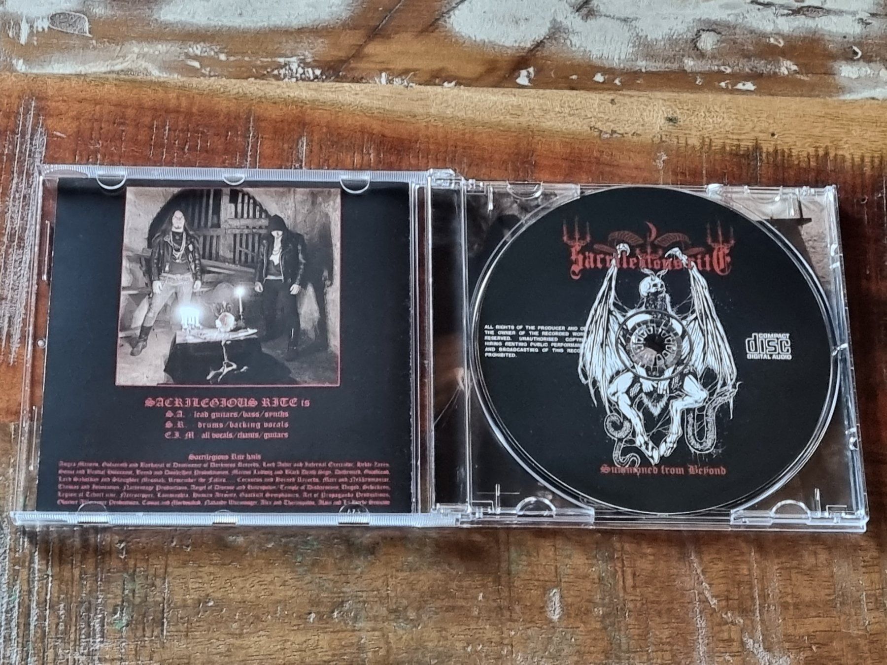 CDs: Sacrilegious Rite - Summoned from beyond, CD Black Metal – Gebraucht aus Winterthur von Belzarek 2