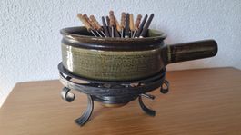 Vintage Fondue-Set (ca. 1970er Jahre)