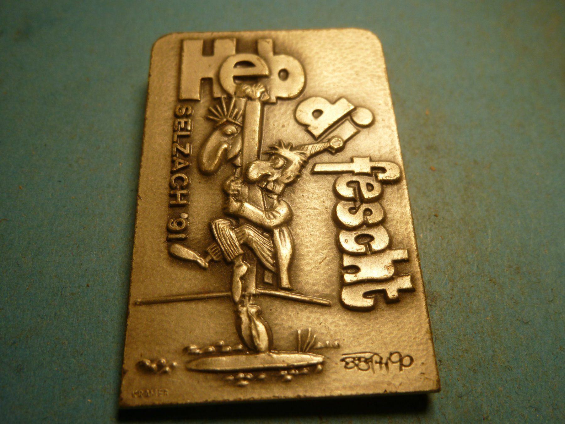 Plaketten & Abzeichen: SELZACH 1991 SILBER – Gebraucht aus Ried (Muotathal) von Mandarin02