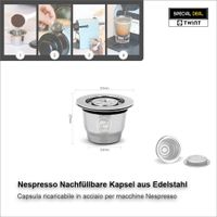 Nespresso Kapsel Nachfüllbar Edelstahl Metall Kapseln Kaffe