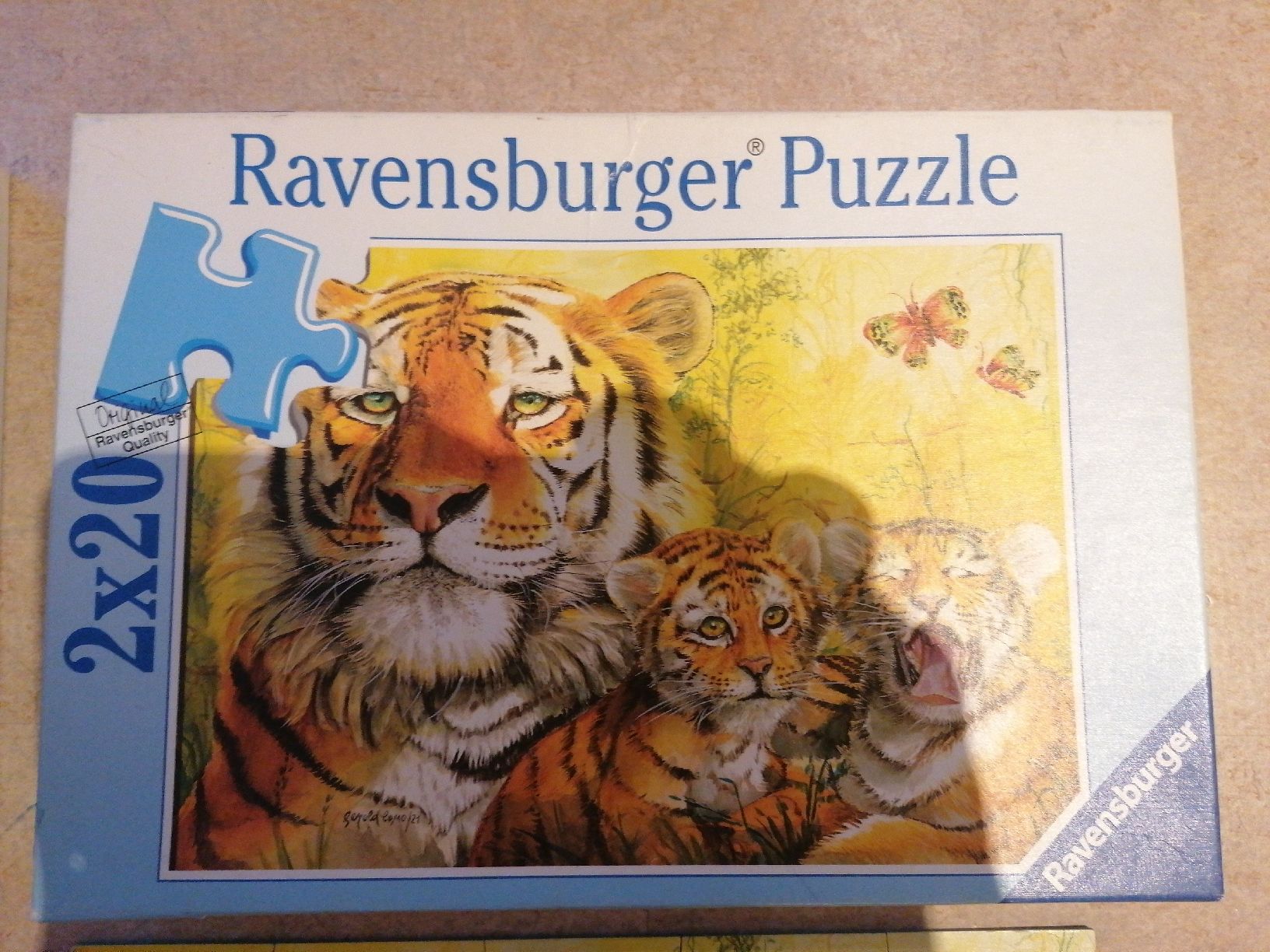 Ravensburger Puzzle: 2x Ravensburger Puzzle 2x20 Teile Tiger & Eisbär – Usato da Klingnau venduto da vollmond36 1