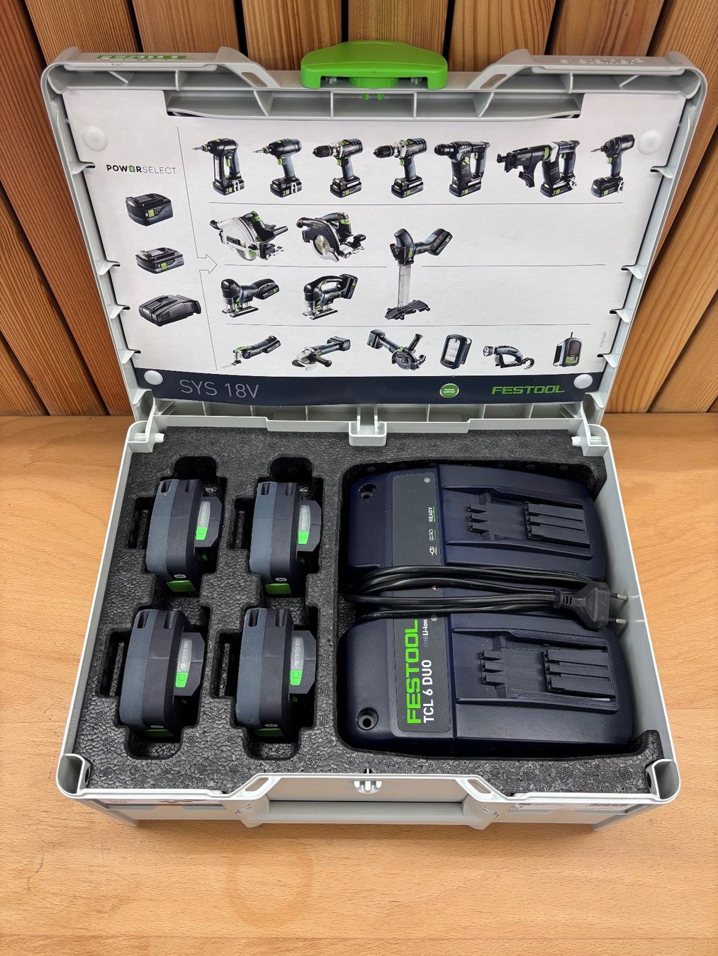 Festool Caricatori & Batterie: FESTOOL Energie Set SYS 18V 4x4,0/TCL6 DUO – Nuovo (secondo la descrizione) da Winterthur venduto da ReUse_Baumarkt 2