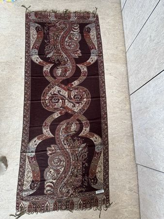 Pashmina Schal in Gold-Braun-Rot