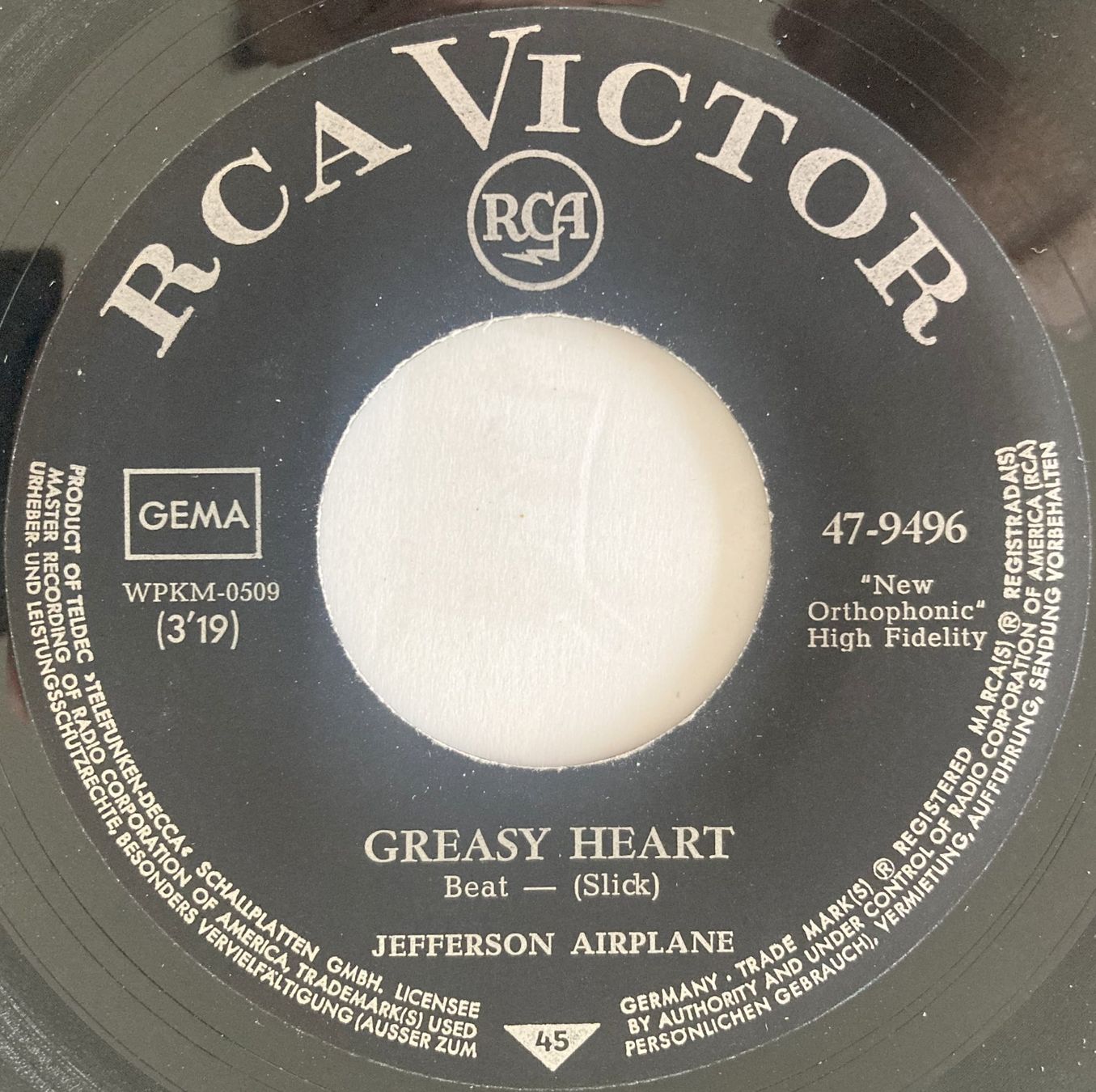 Dischi in vinile: JEFFERSON AIRPLANE - GREASY HEART – Usato da Bottens venduto da hotter-than-hell 2