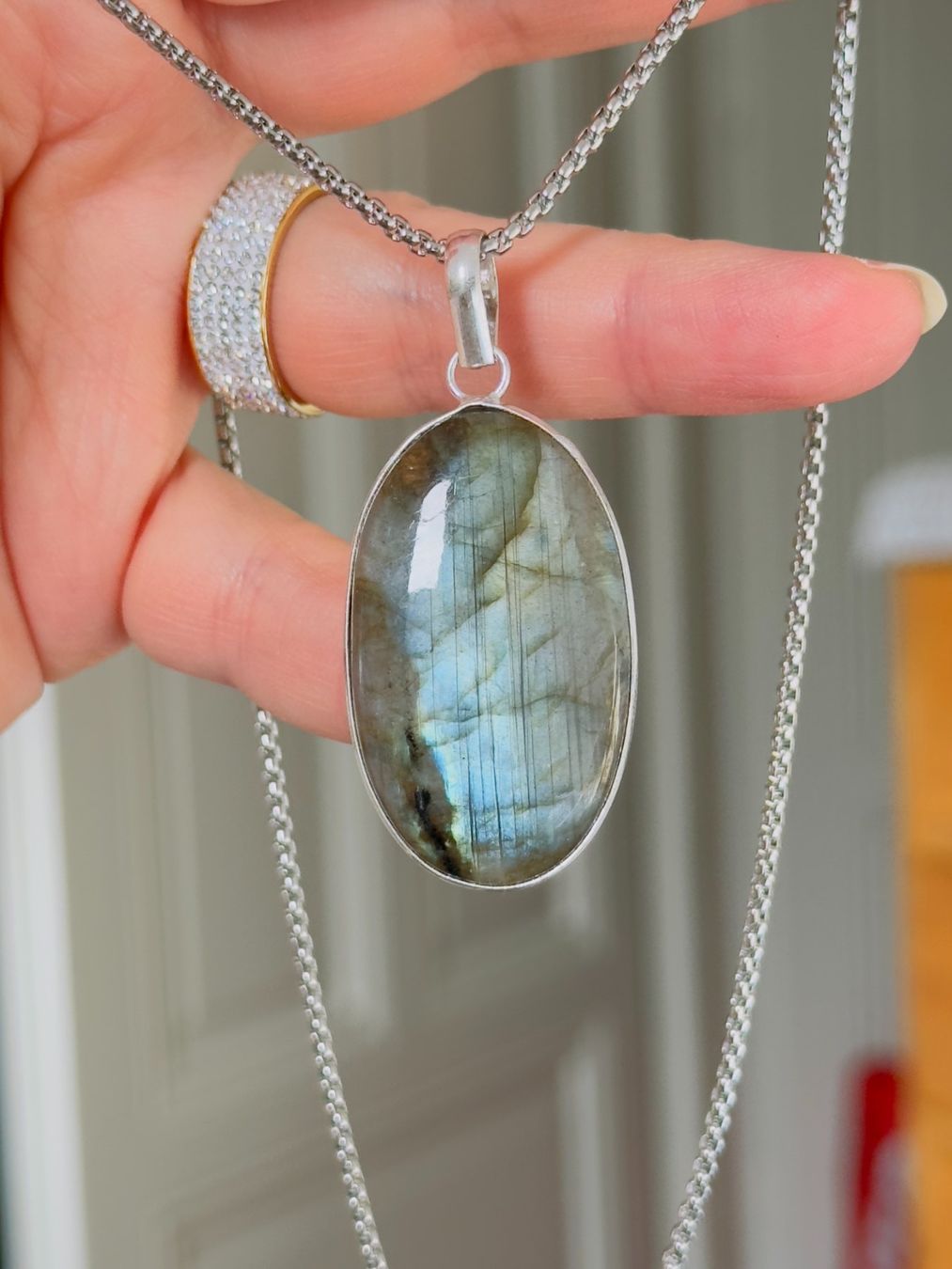 Catenine: Labradorite necklace – Nuovo e nell'imballaggio originale da Genève venduto da AGBERG 9