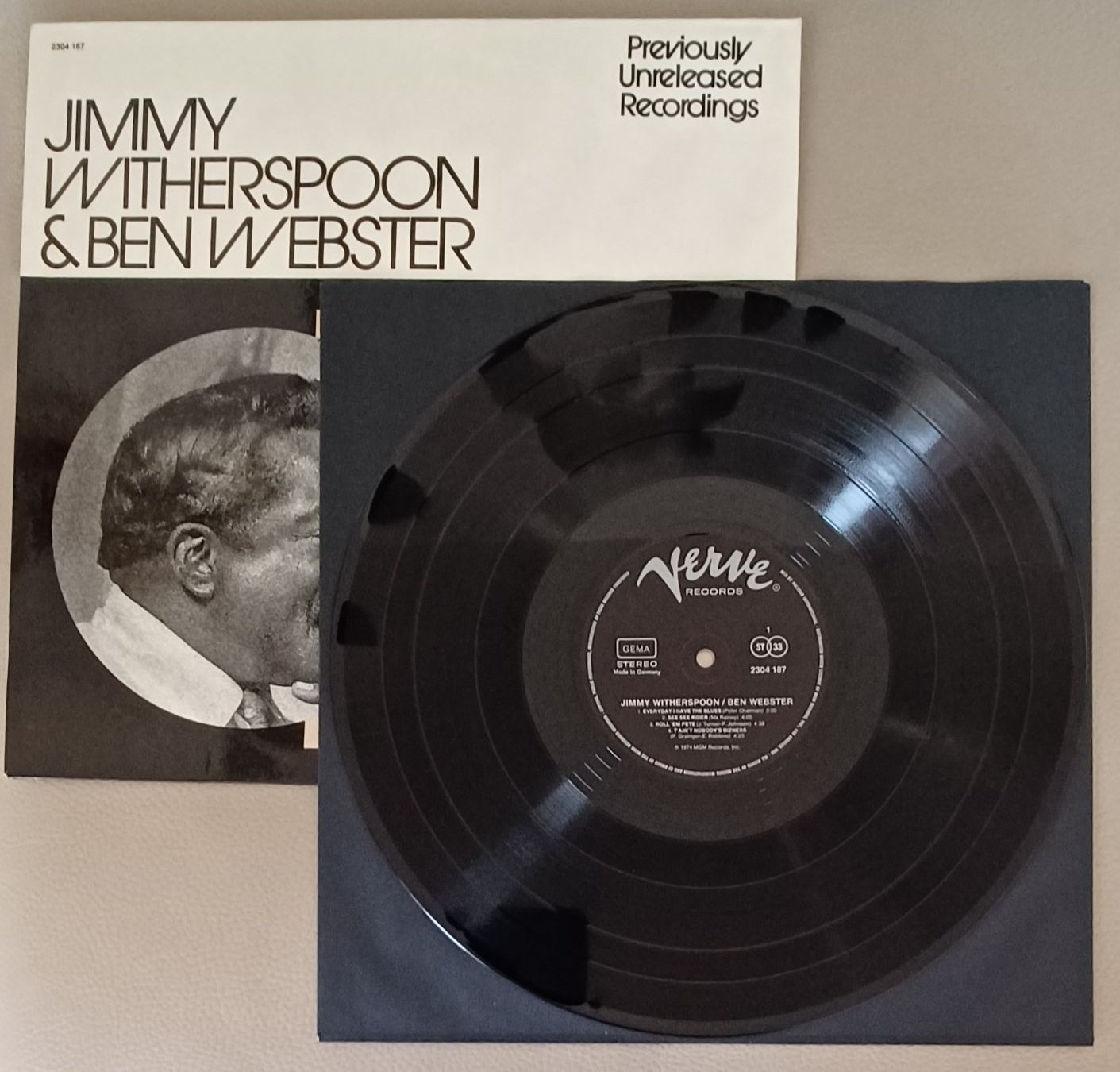 Dischi in vinile: Jimmy Witherspoon & Ben Webster 1974, Blues – Usato da Hägendorf venduto da Plattenhardt 3