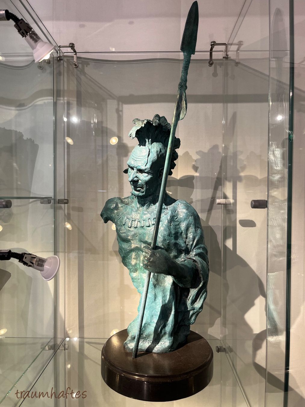 Sculture & Statue: Bronze Indianer - Massiv/Gross/Genial – Nuovo e nell'imballaggio originale da Thun venduto da Traumhaftes