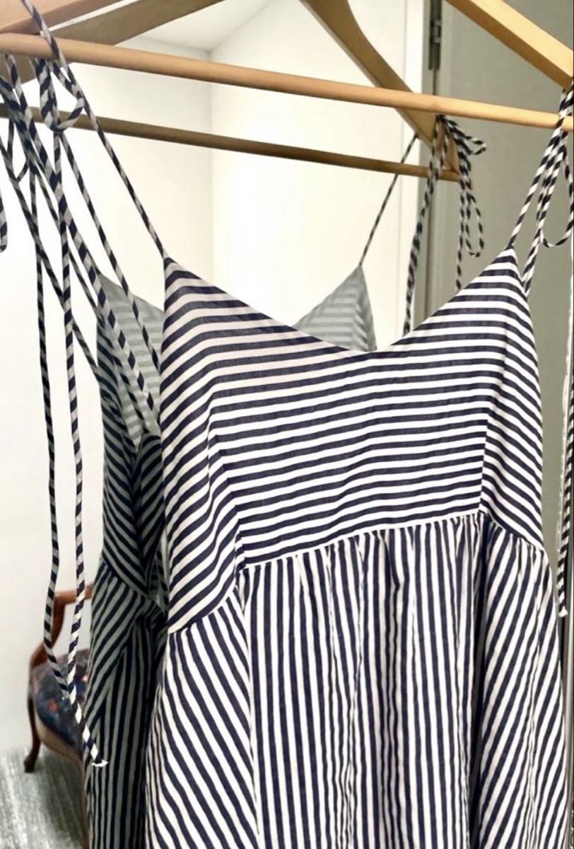 Stradivarius Vestiti: Stripe summer dress - size S - blue white – Nuovo (secondo la descrizione) da Sementina venduto da NinaDel 3