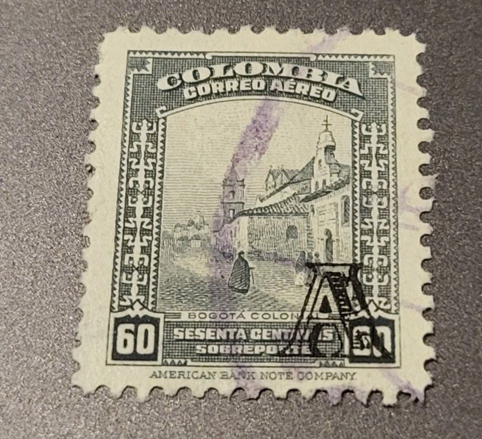 Tous les timbres: Kolumbien 1951 alte briefmarke – D'occasion à St Gallen par Stampsalshobby