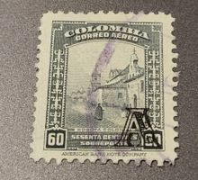 Kolumbien 1951 alte briefmarke