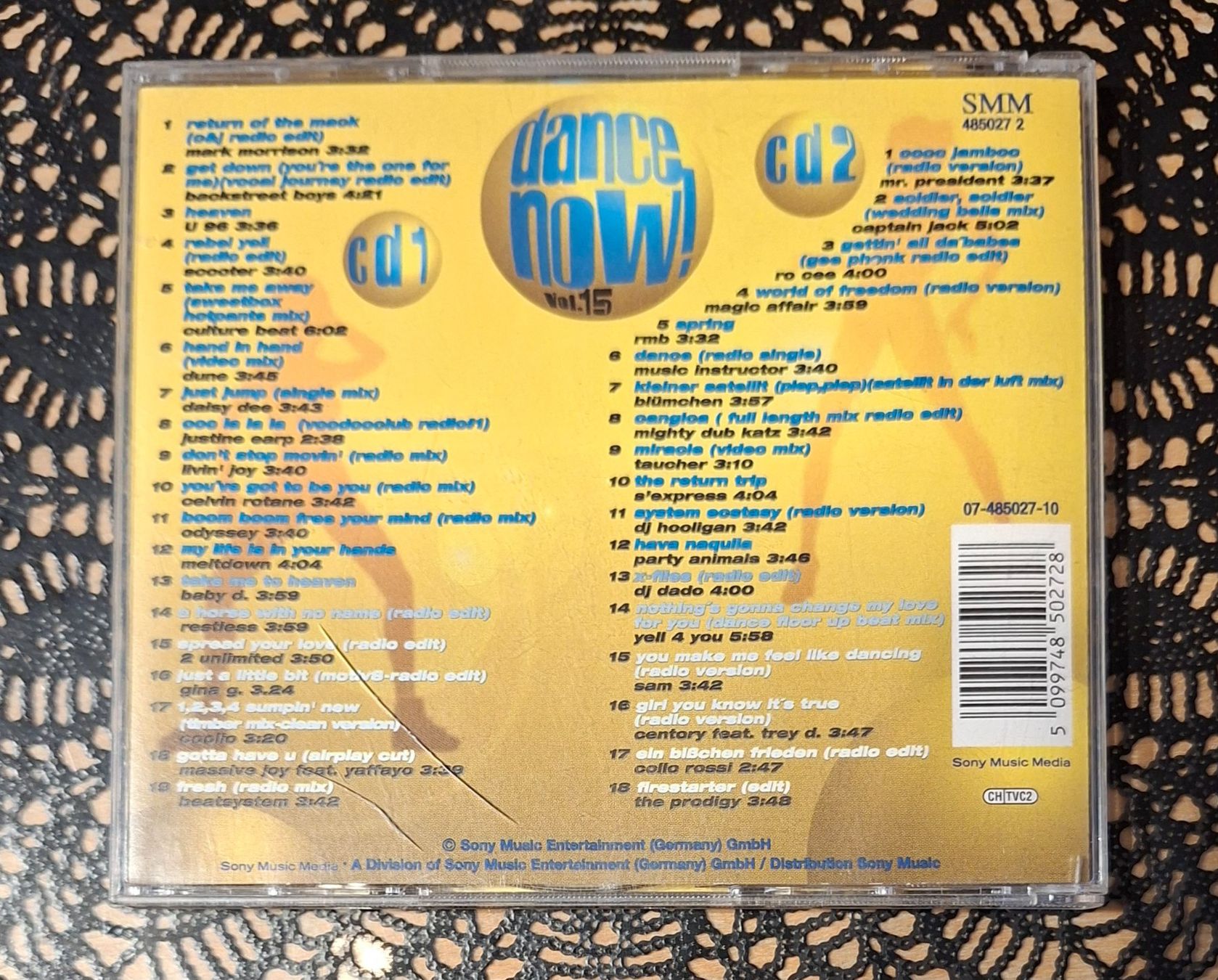 CD: Dance Now! Vol.15, Dance Pop Compilation Sampler 2CD 1996 – Usato da Schönenberg TG venduto da Gregolino76 1