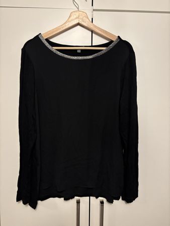 Langarmshirt Street One schwarz mit Glitzer