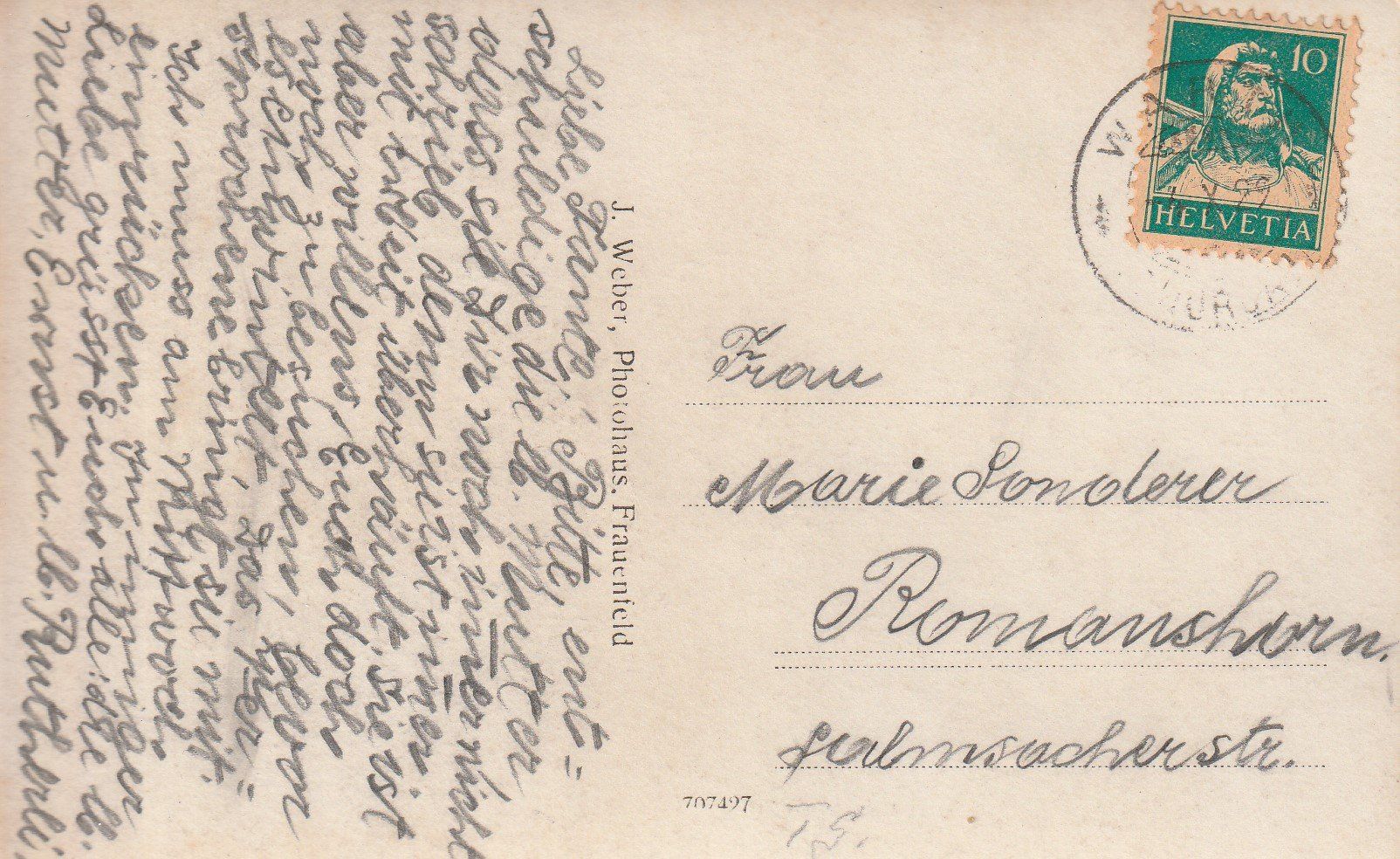 Cartoline postali: TG - Warth - Konsum von Joseph Haag – Usato da uttwil venduto da Koehlerfred 1