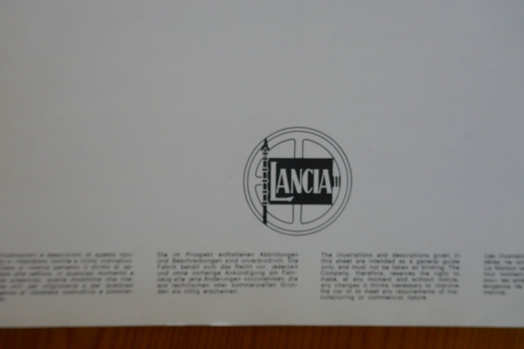 Lancia Documenti: LANCIA  Fulvia  Originalprospekt 1971 – Usato da Madiswil venduto da ML911 3