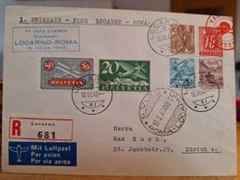 Swissair - Flug Locarno - Roma 1940