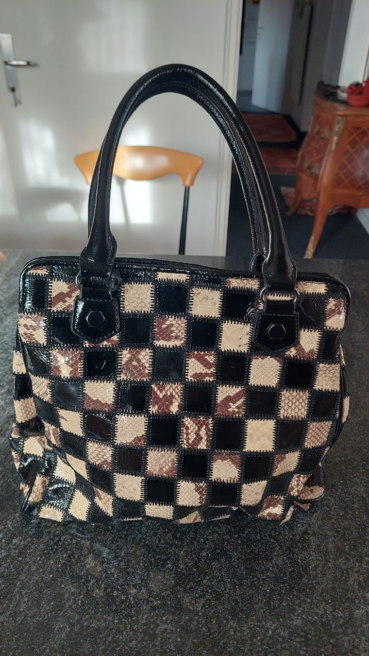 Abro Borse da donna: Abro Handtasche, Echtleder Patchwork, Top Zustand! – Usato da Konolfingen venduto da lanomi 2