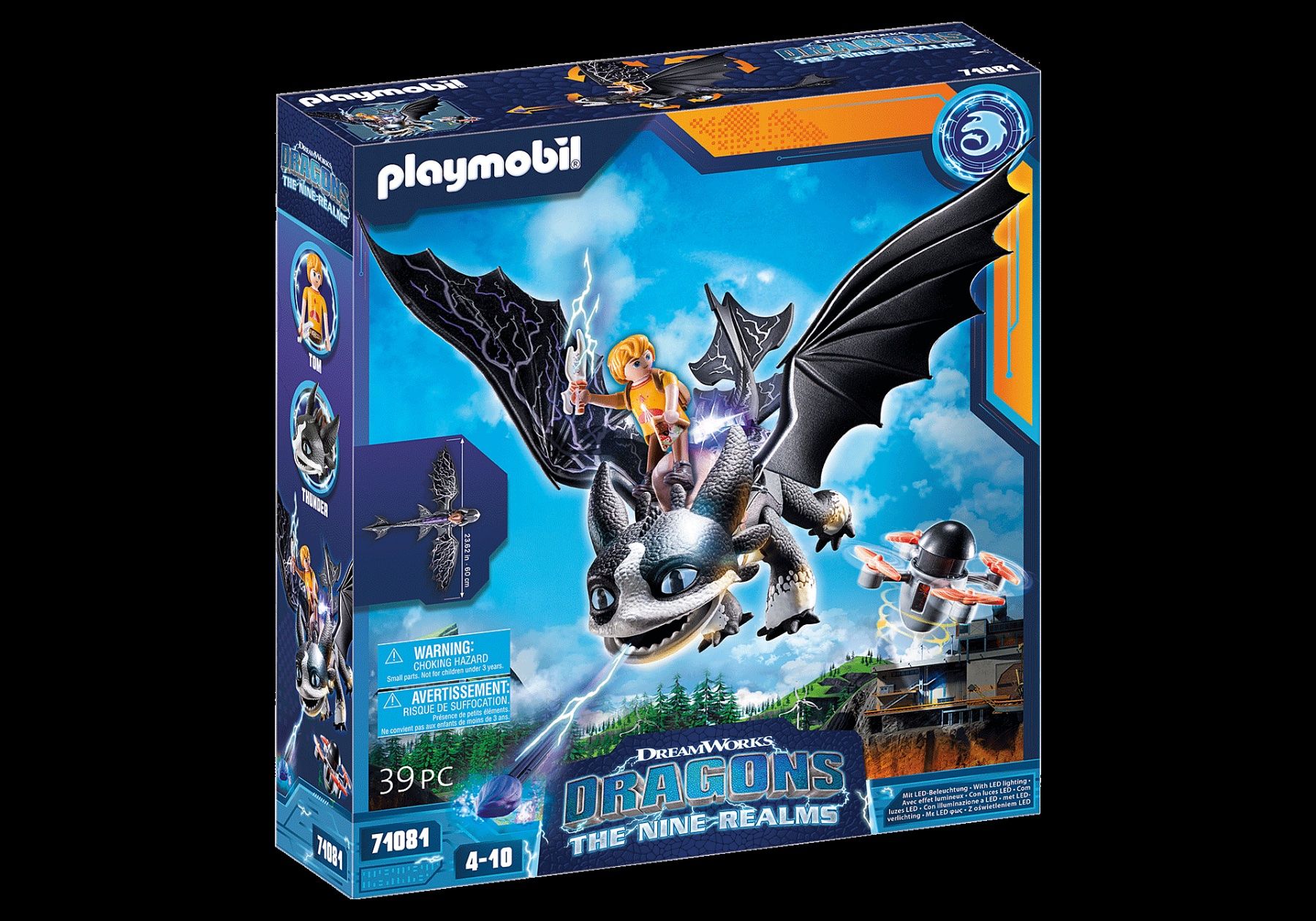 Playmobil Giocattoli: Playmobil Dragons 71081 Thunder & Tom Neu ungeöffnet – Nuovo e nell'imballaggio originale da Naters venduto da xavisvilaj